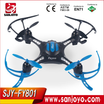 2017 Novo item RC Drone Zangão de Vôo Reverso 2.4g 4-Axis UFO Aeronaves Quad Copter FY801